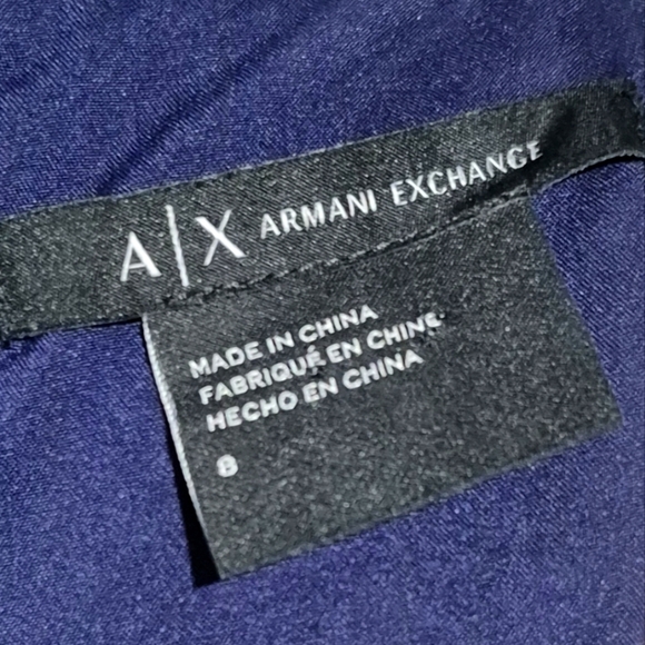 A/X Armani Exchange Elegant Blue Sleeveless Dress - Picture 5 of 7